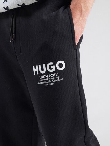 HUGO Tapered Broek 'Nevez' in Zwart