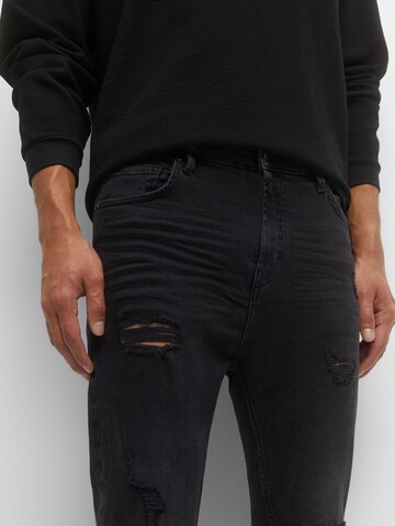 Coupe slim Jean Pull&Bear en noir