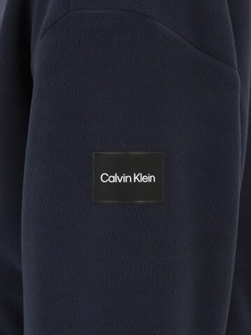 Calvin Klein Big & Tall Fleecová mikina 'BONDED' – modrá