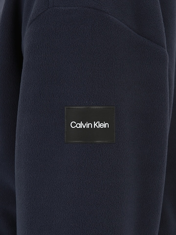 Calvin Klein Big & Tall Fleecejacke 'BONDED' in Blau