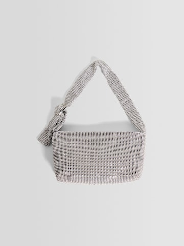 Bershka Schultertasche in Silber