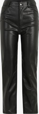 Gina Tricot Petite Normální Kalhoty – černá: přední strana