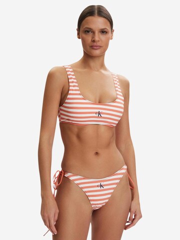 Classico Bikini 'BRALETTE LV00Q61100' di Calvin Klein Jeans in arancione