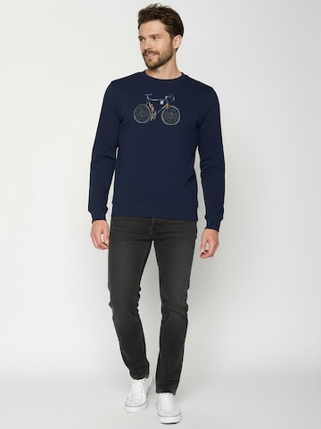 GREENBOMB Sweatshirt ' Wild Knut 2 ' in Blauw