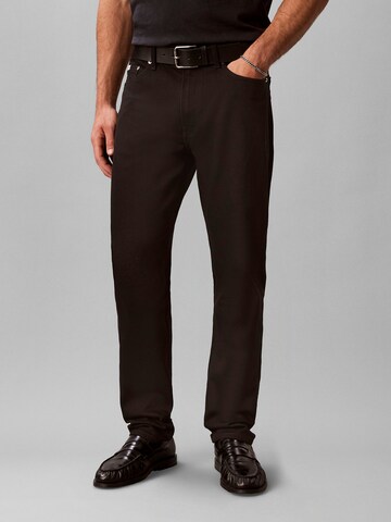 Calvin Klein Jeans Tapered Jeans in Schwarz: Vorderseite