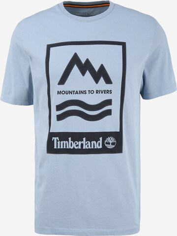 TIMBERLAND Tričko – modrá: přední strana