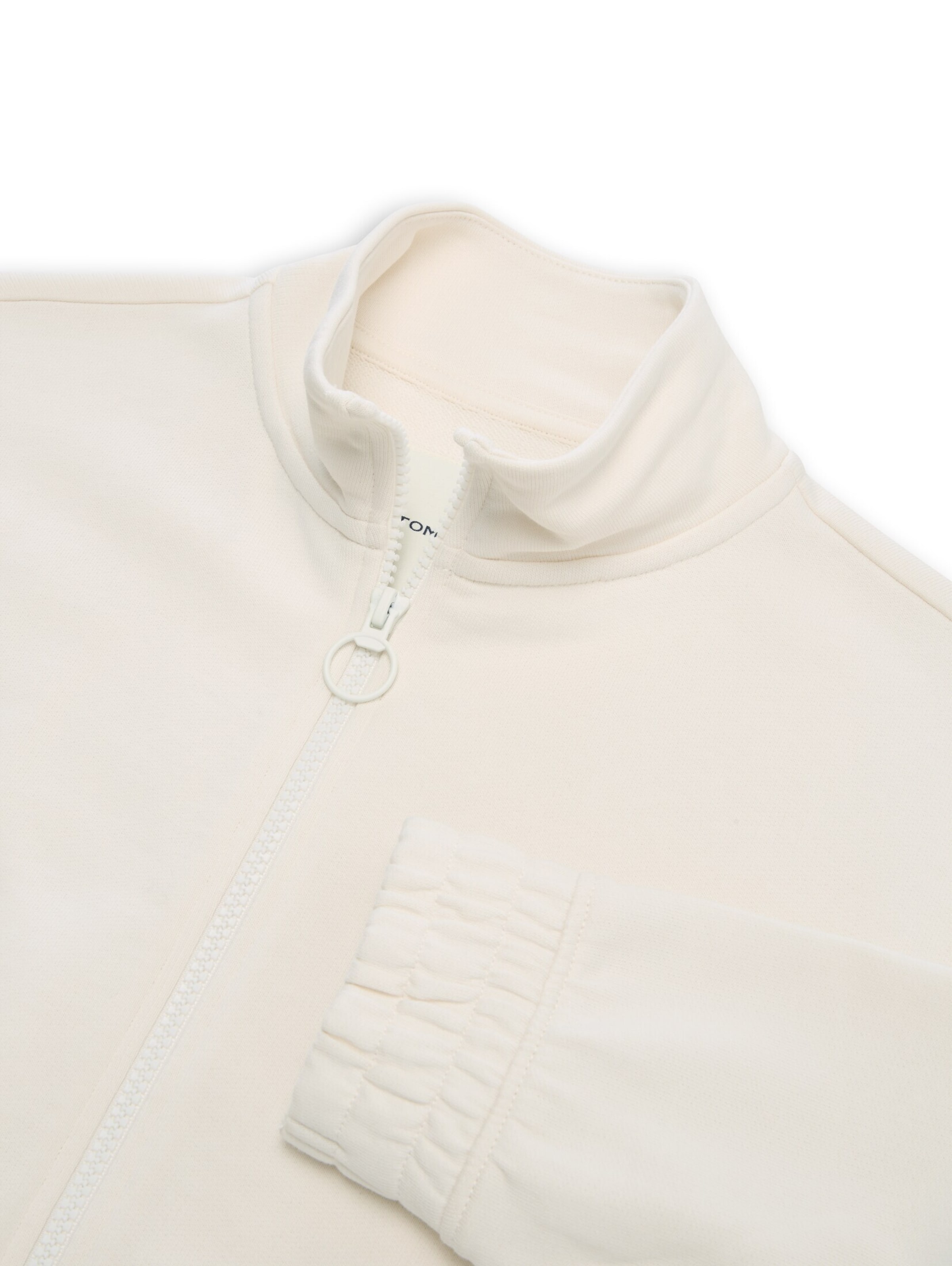 Veste de survêtement TOM TAILOR en blanc