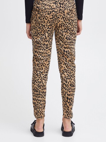 ICHI Regular Trousers 'Kate' in Beige