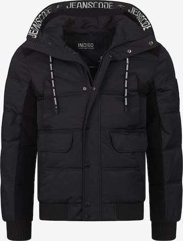 INDICODE JEANS Winterjacke 'INJakobe' in Schwarz: predná strana