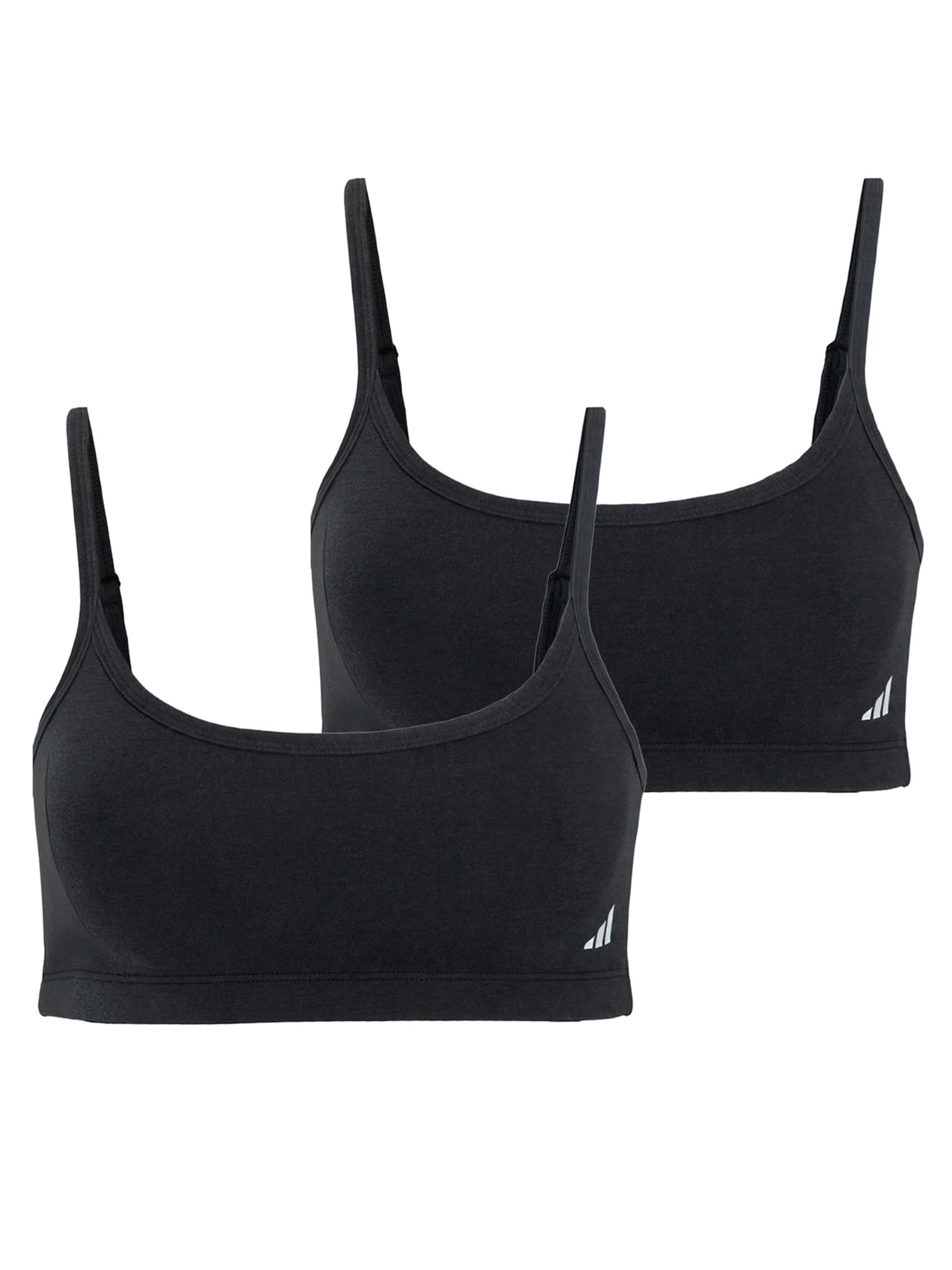 ADIDAS ORIGINALS Bustier Bralette ' Sport Active Modal Comfort ' in Schwarz: Vorderseite