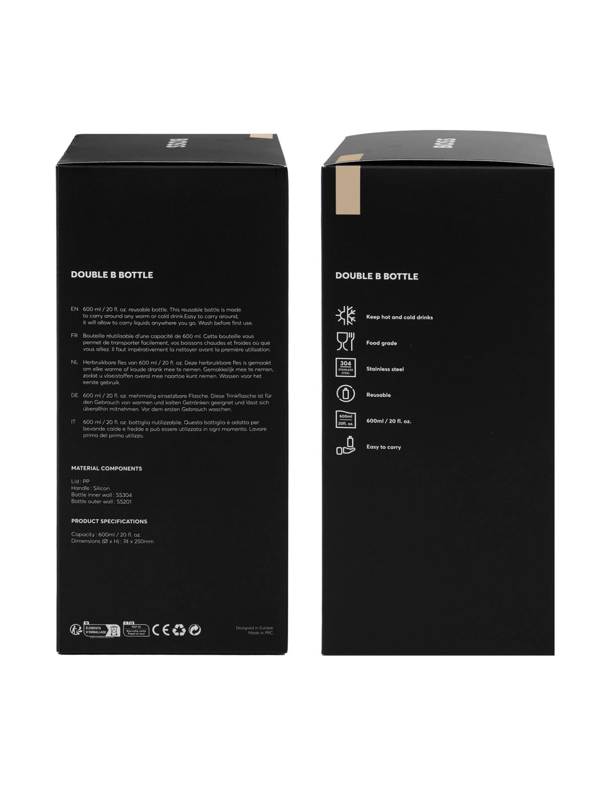 BOSS Láhev na vodu 'Isothermal flask Double B' – béžová