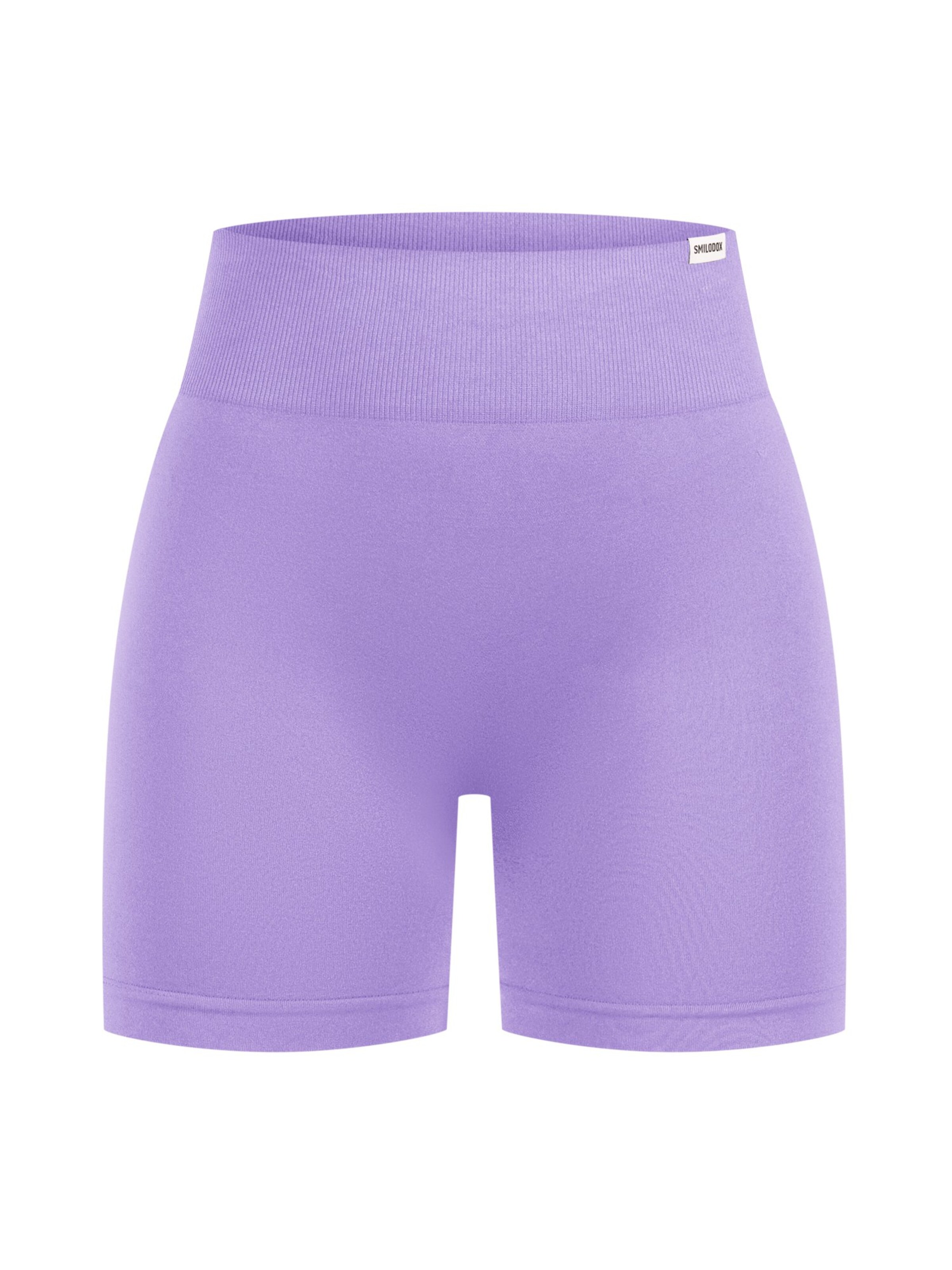 Smilodox Slimfit Shorts ' Harly ' Seamless in Lila: Vorderseite