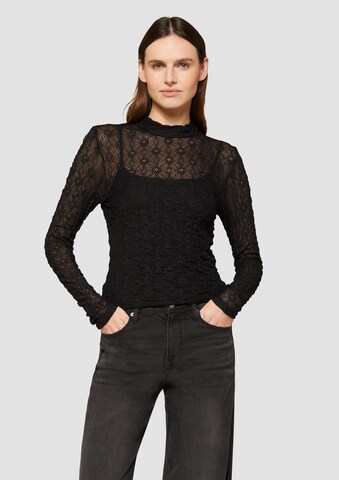 s.Oliver Shirt in Schwarz: Vorderseite