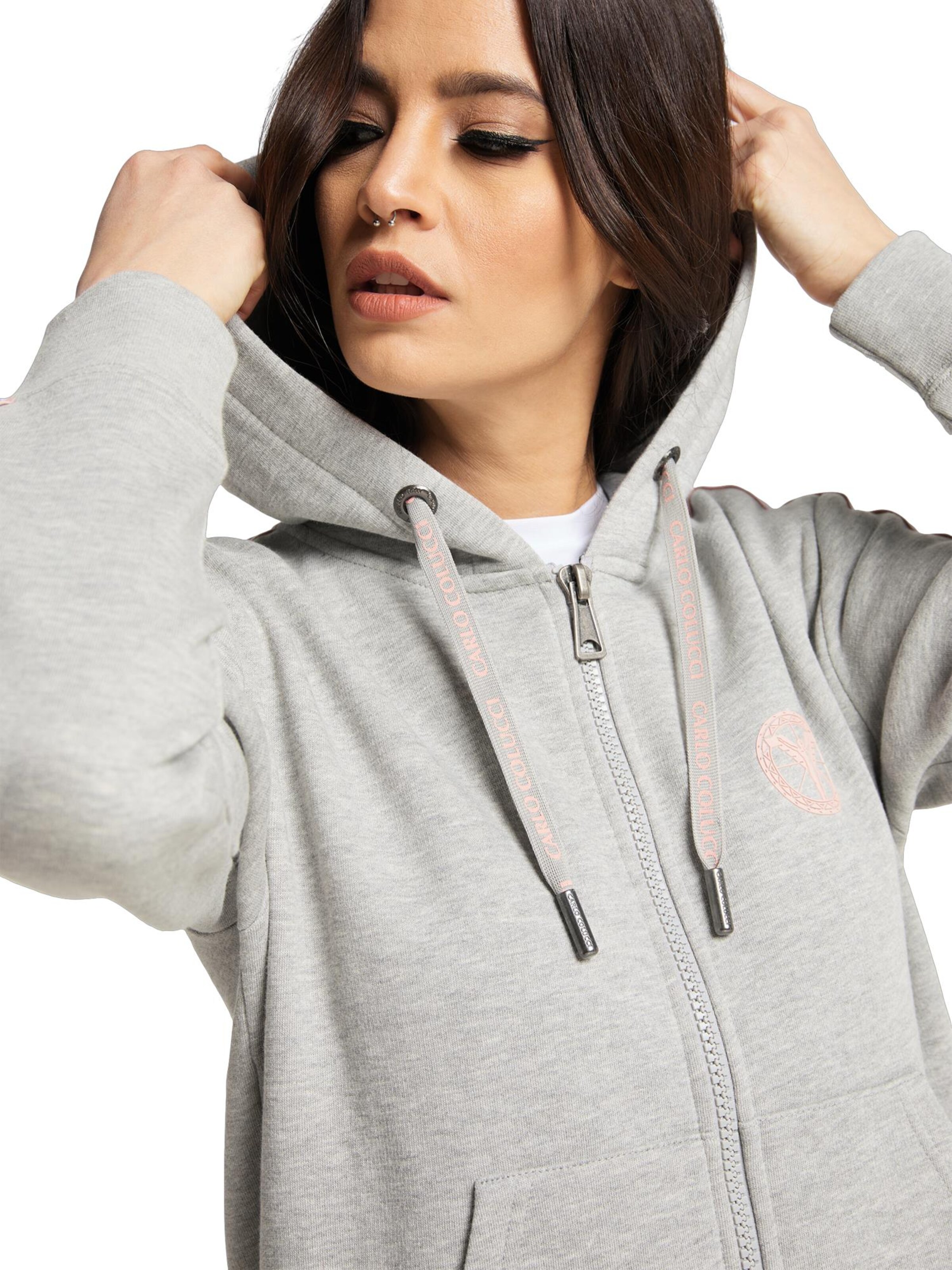 Carlo Colucci Sweat jacket 'Cattaruzza' in Grey