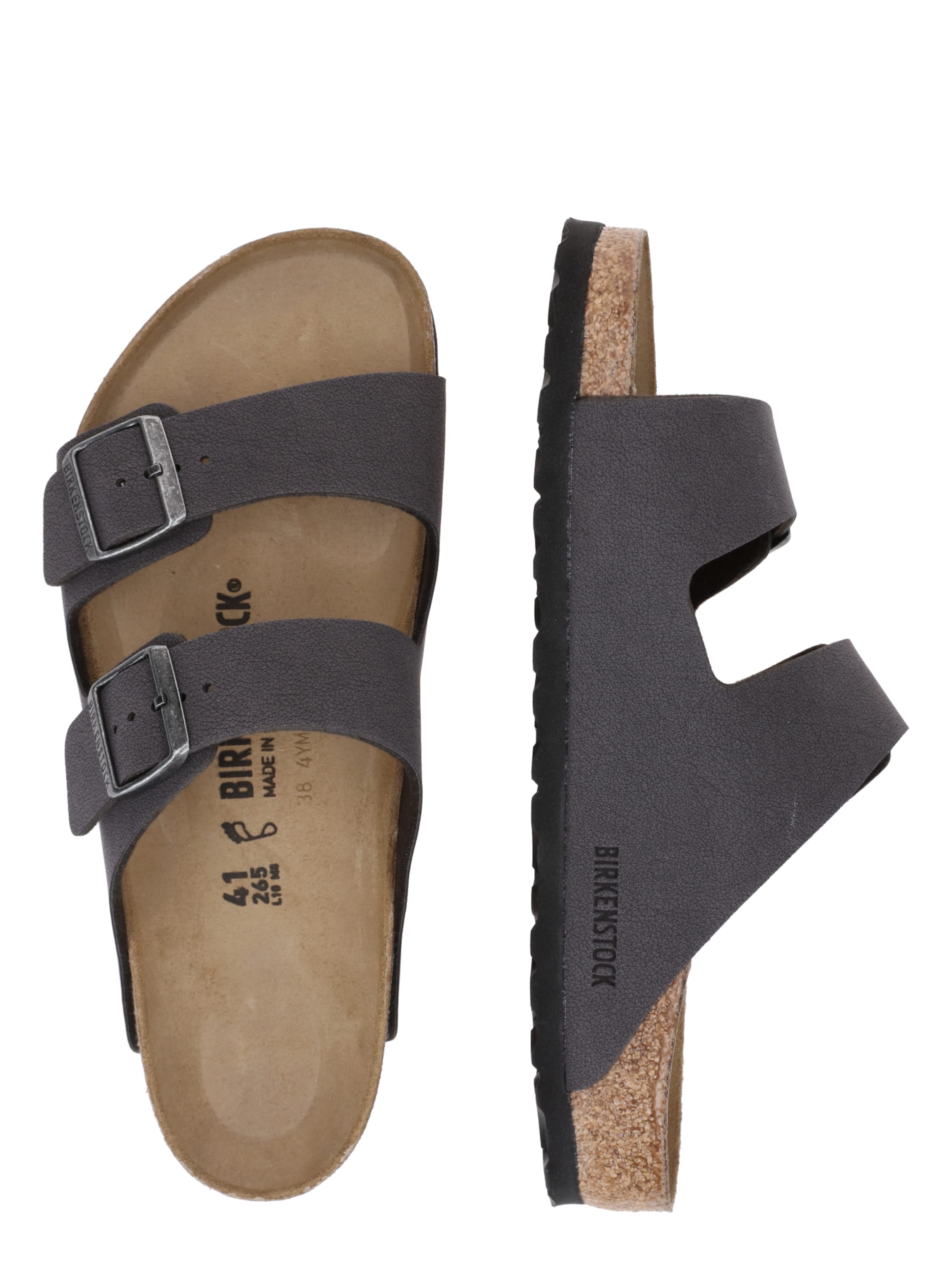 BIRKENSTOCK Чехли 'Arizona' в сиво