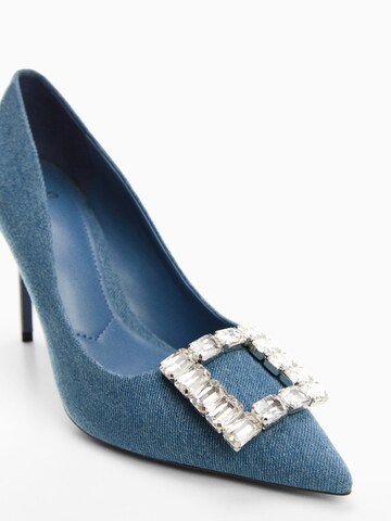 MANGO Pumps 'Lour' in Blauw