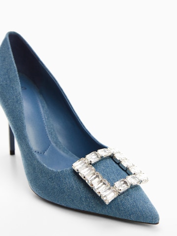 MANGO Pumps 'Lour' in Blau