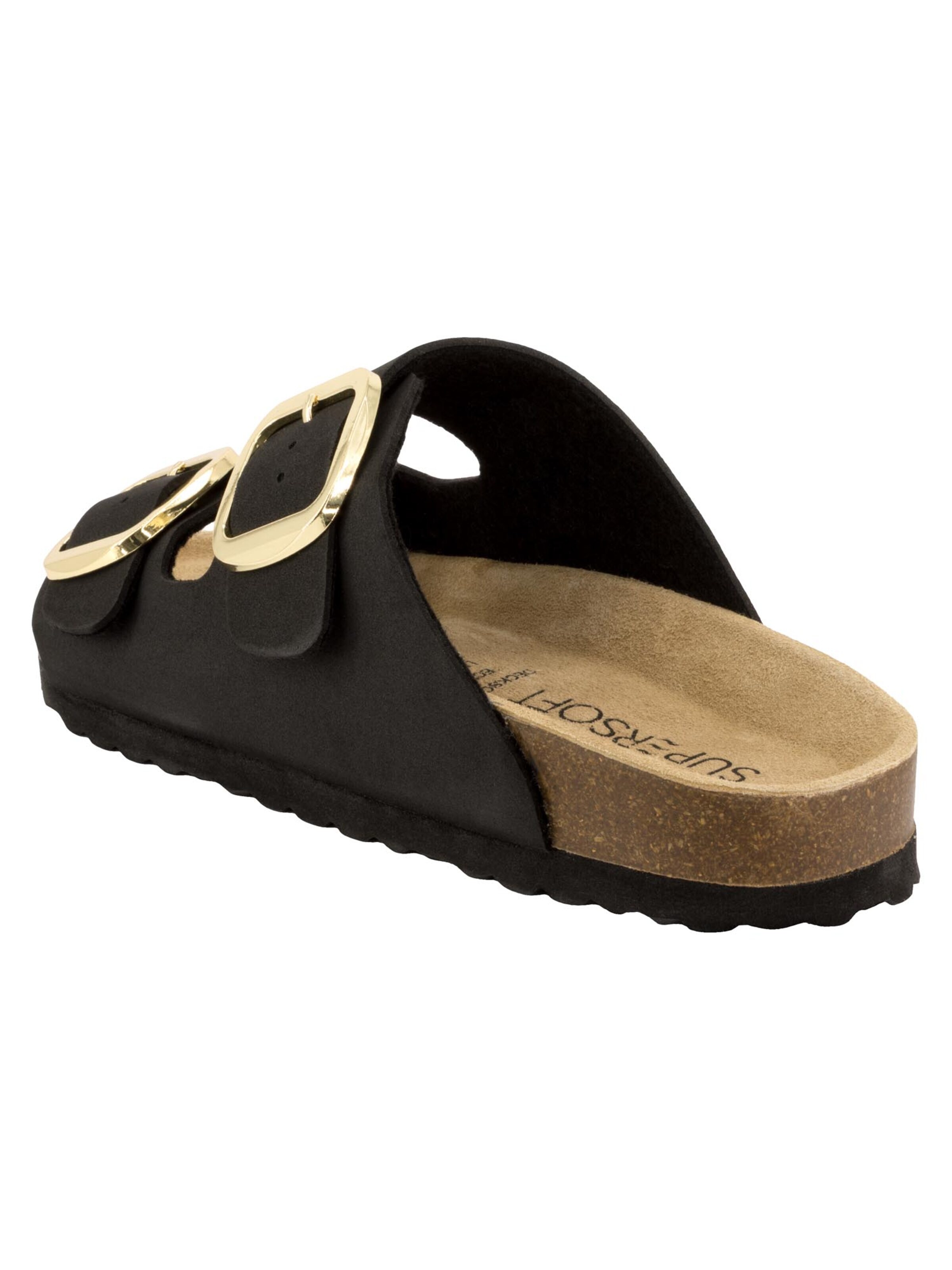 SUPERSOFT by Indigo Pantolette 'Classic'‌‌‌‌ in Schwarz