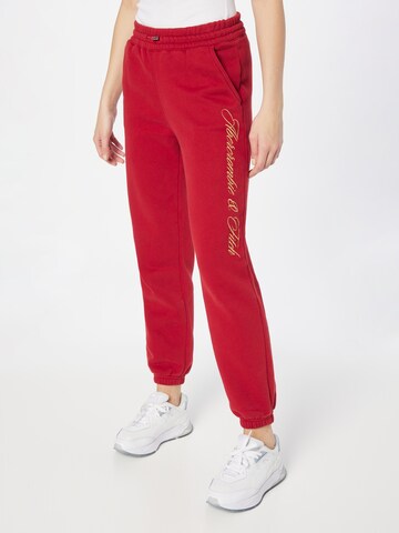 Abercrombie & Fitch Zúžený Kalhoty – červená: přední strana