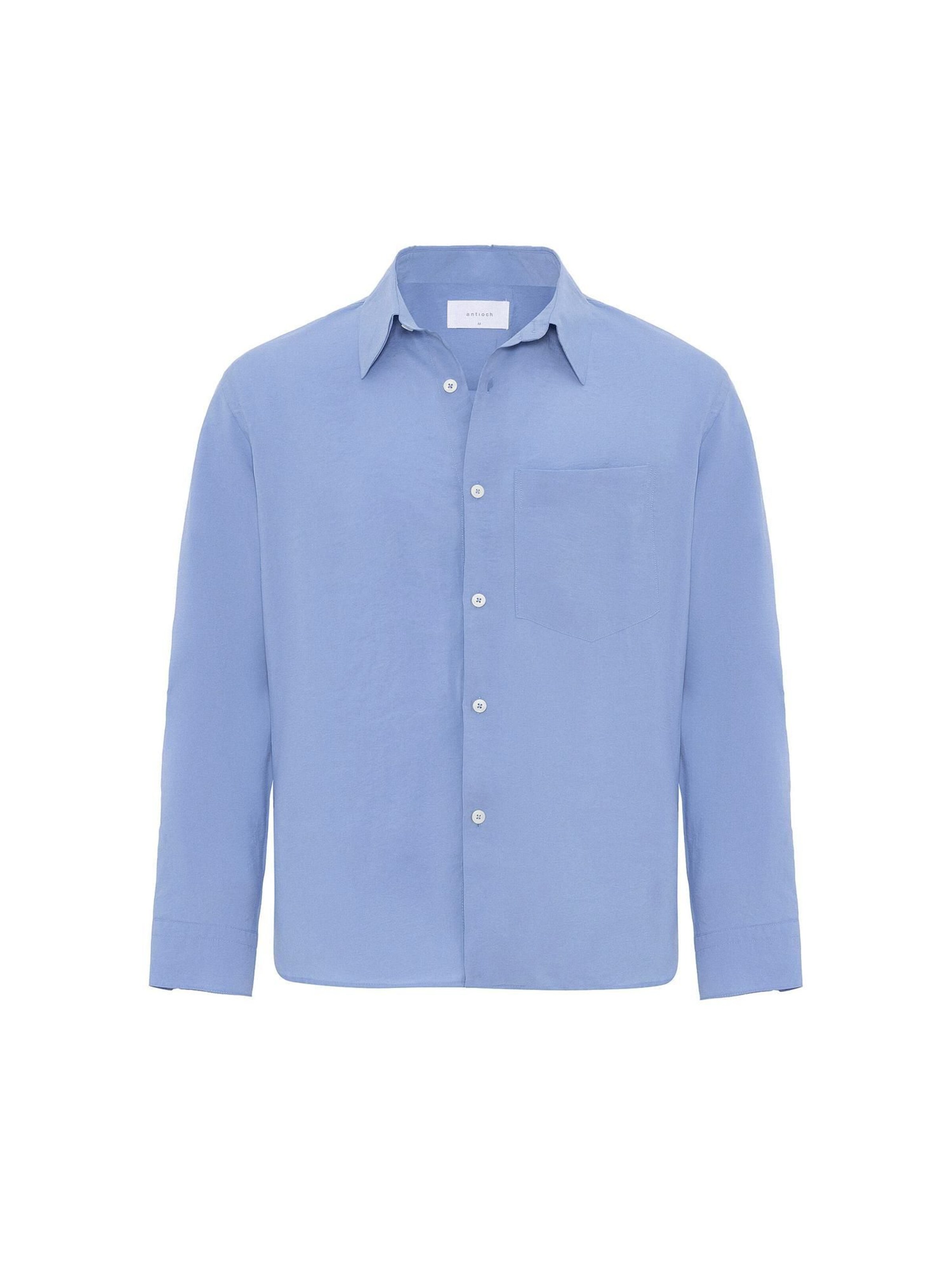 Fit confort Chemise Antioch en bleu : devant