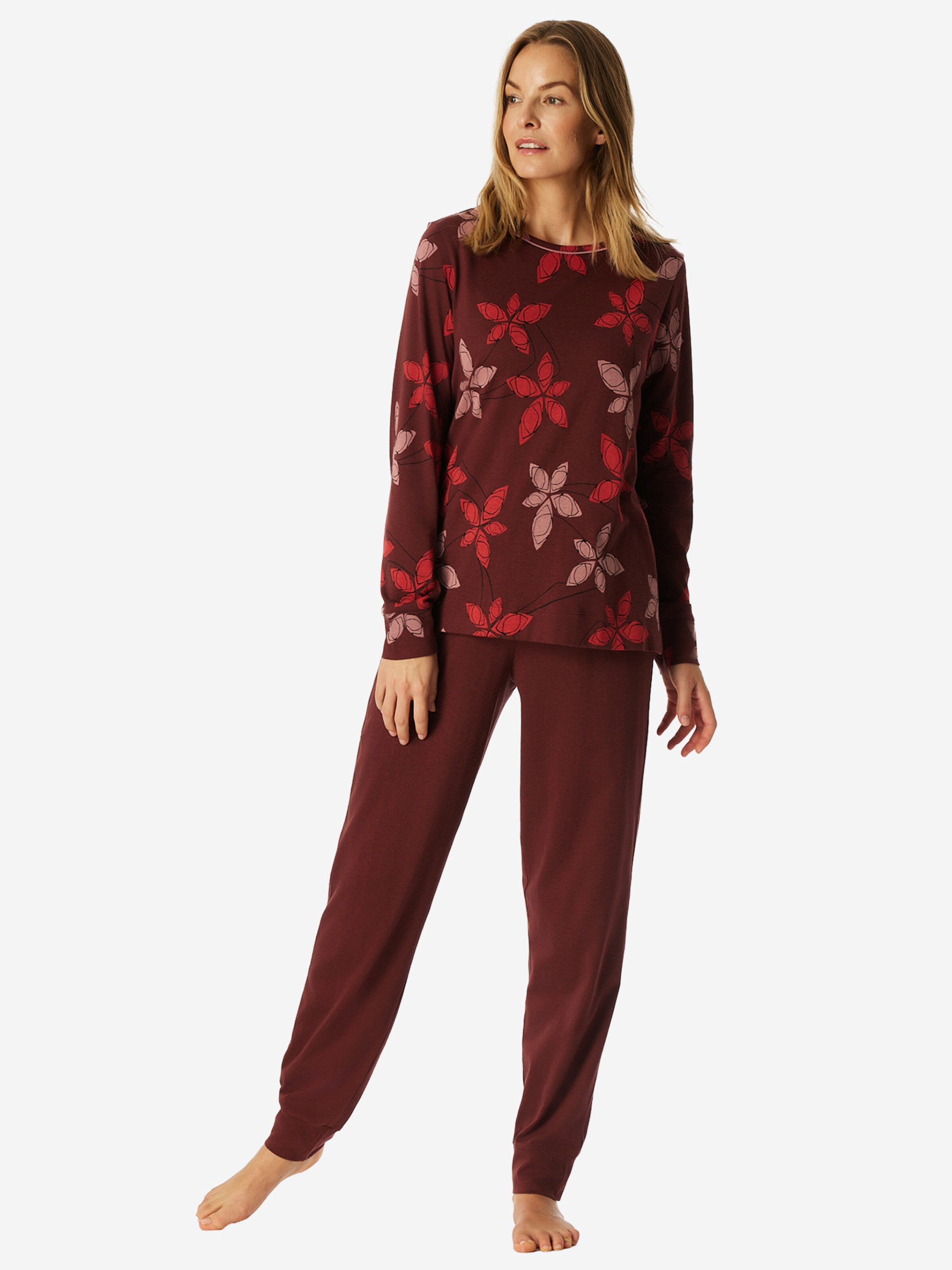 SCHIESSER Pyjama ' Comfort Nightwear ' in Rot: Vorderseite