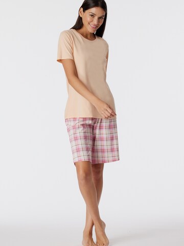 SCHIESSER Short Pajama Set ' Comfort Essentials ' in Orange