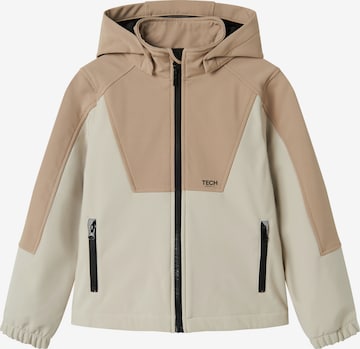 smėlio NAME IT Funkcinė striukė  'NKNAlfa08': priekis