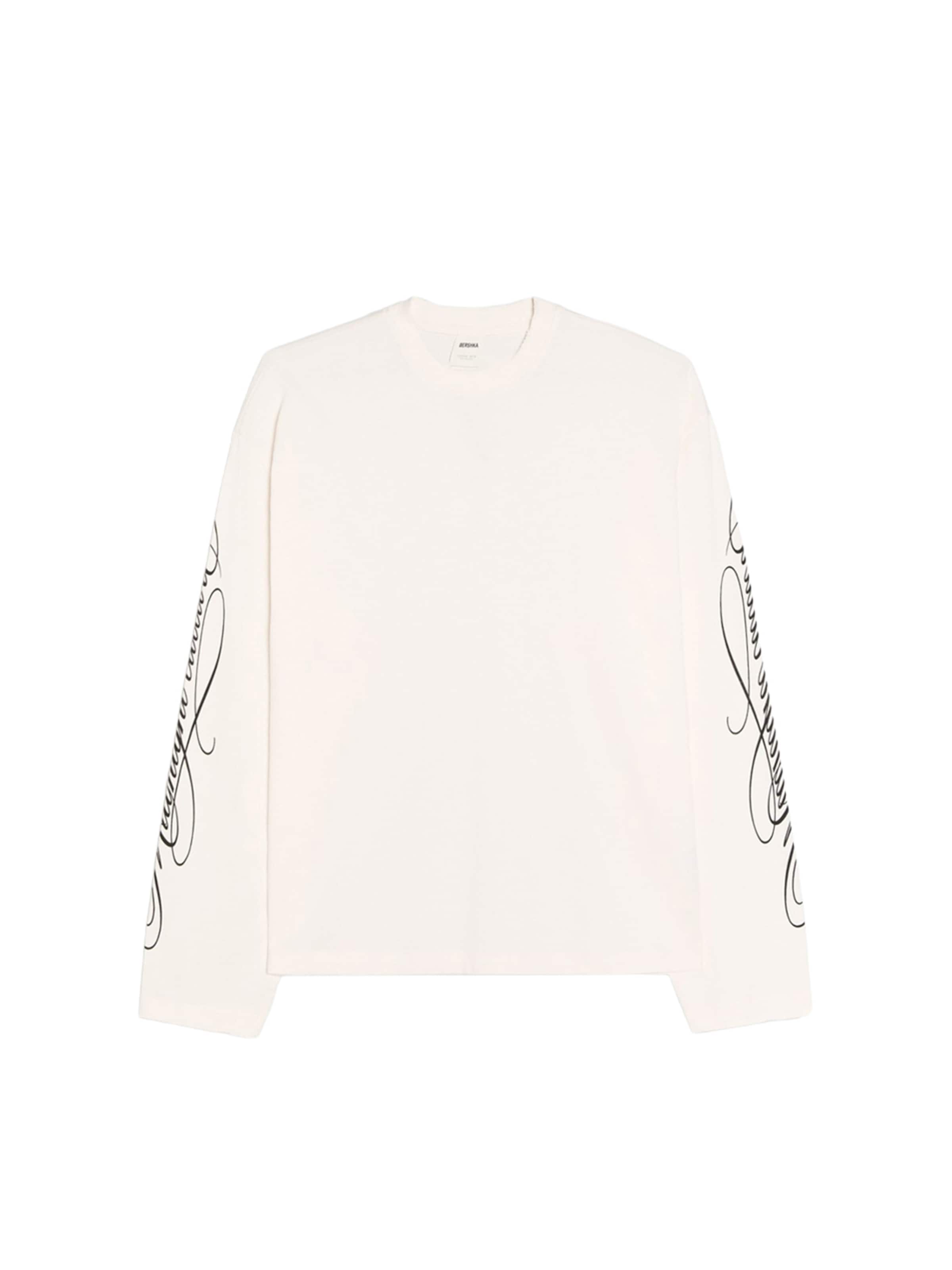 Bershka Tričko – béžová: přední strana