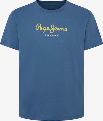 Pepe Jeans T-shirt 'EGGO' i blå: framsida