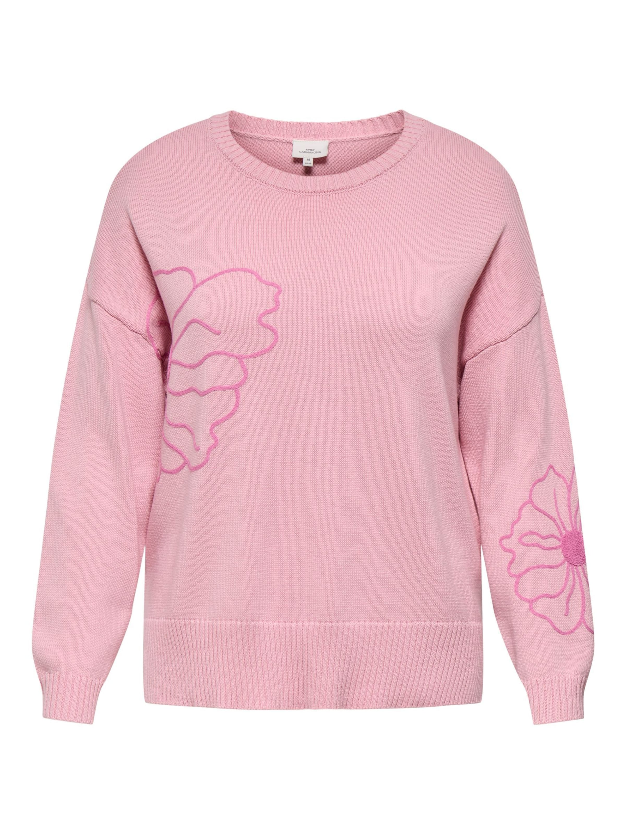 Pullover 'CARPetra' di ONLY Carmakoma in rosa: frontale