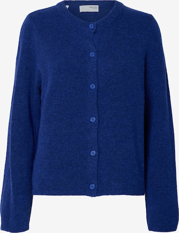 Cardigan 'SLFLULU' SELECTED en bleu : devant