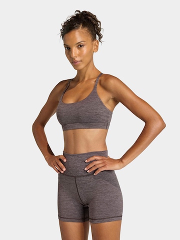 ADIDAS PERFORMANCE Bustier Sport bh 'ALL ME' in Bruin: voorkant