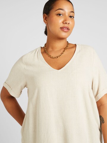 EVOKED Shirt 'Filia' in Beige