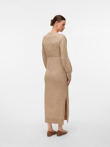 MAMALICIOUS Gebreide jurk 'MLNEWANNE' in Beige