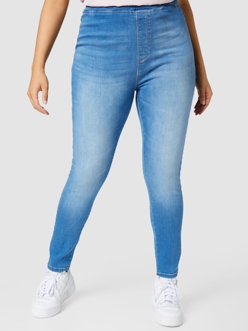 ONLY Carmakoma Skinny Jeggings 'Laola' i blå: forside