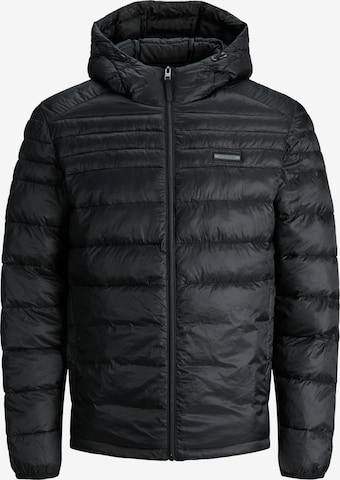 Jack & Jones Plus - Chaqueta de entretiempo en negro: frente