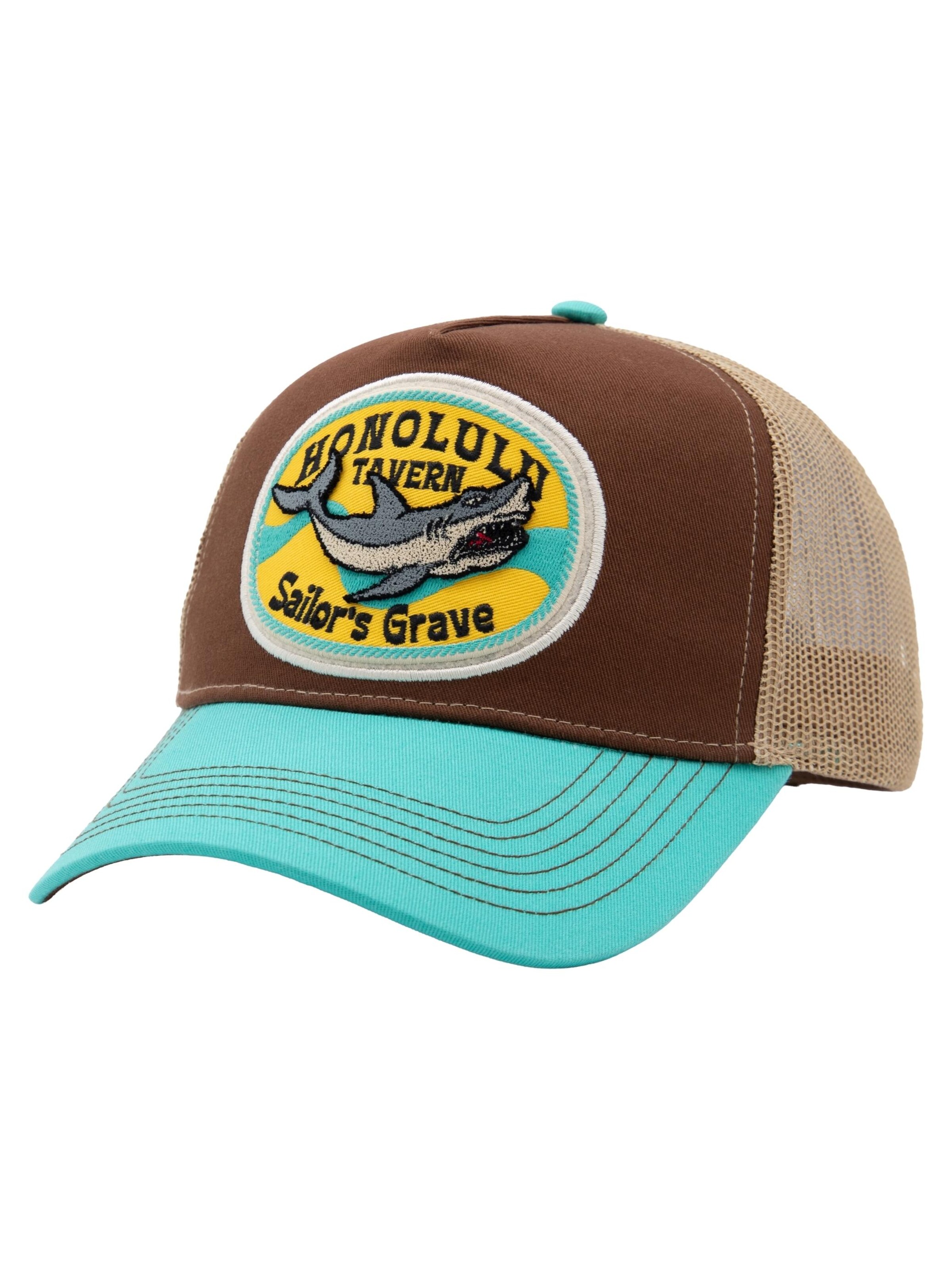 King Kerosin Cap 'Honolulu Tavern' in Brown: front