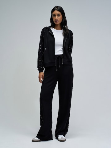 Salsa Jeans Zip-Up Hoodie in Black