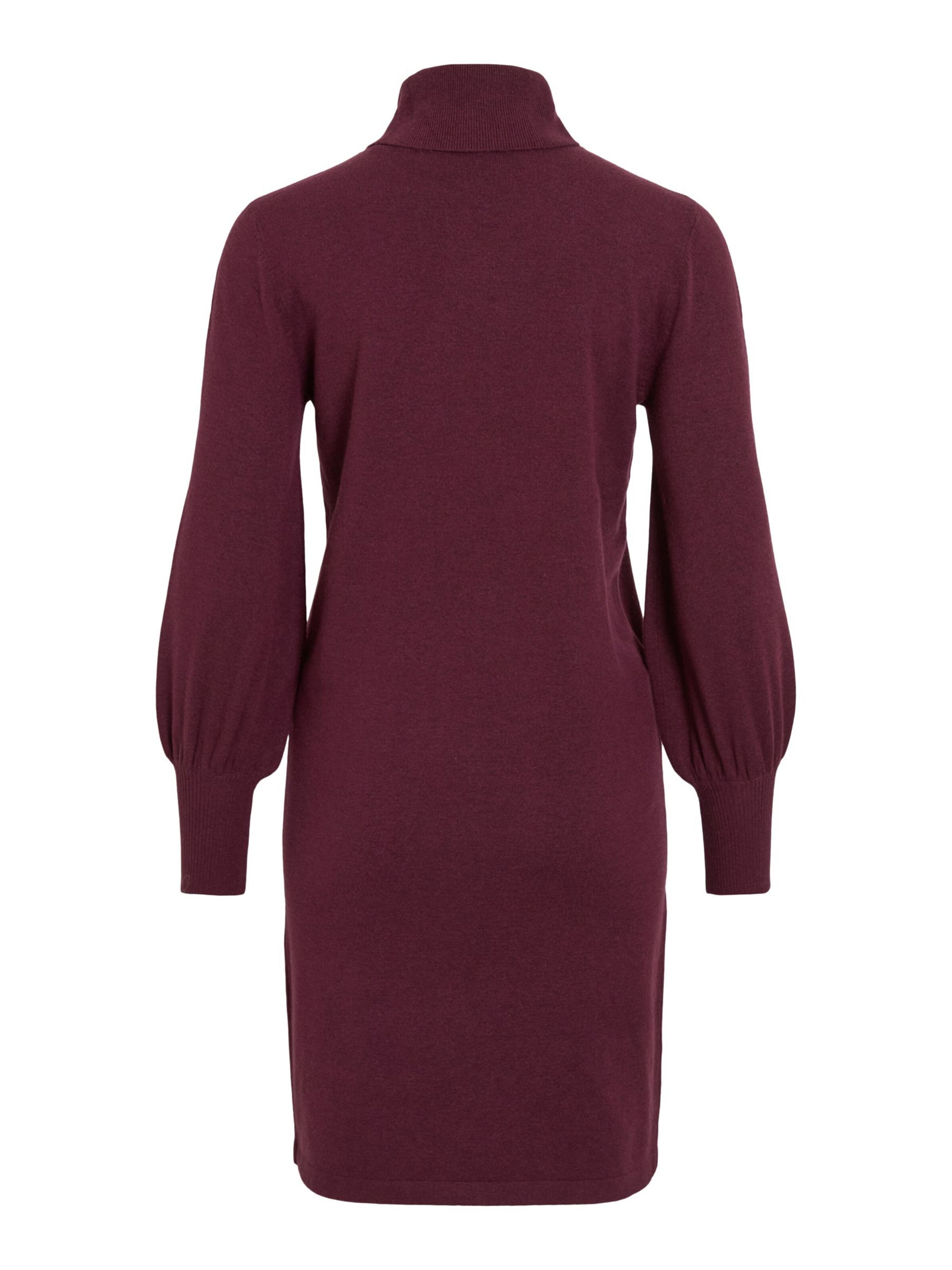 VILA Strikkjole 'VIKERRY' i rød