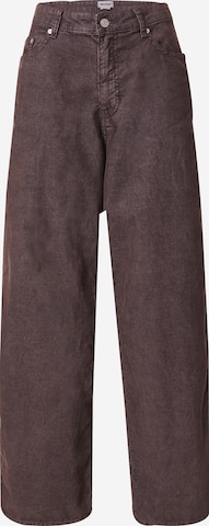 WEEKDAY Loosefit Housut 'Astro' värissä ruskea: etupuoli