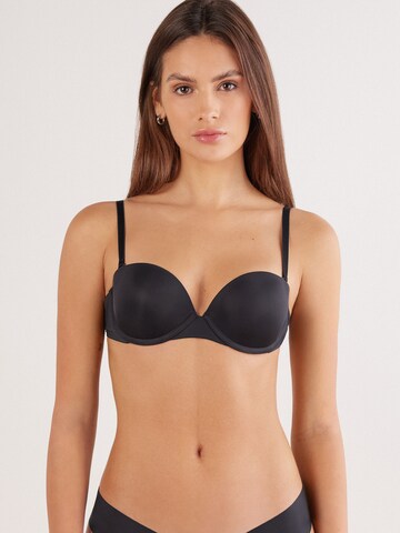 INTIMISSIMI Balconette Bra 'Anna' in Black: front