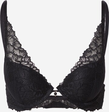 ESOTIQ Push-up Bra in Black: front