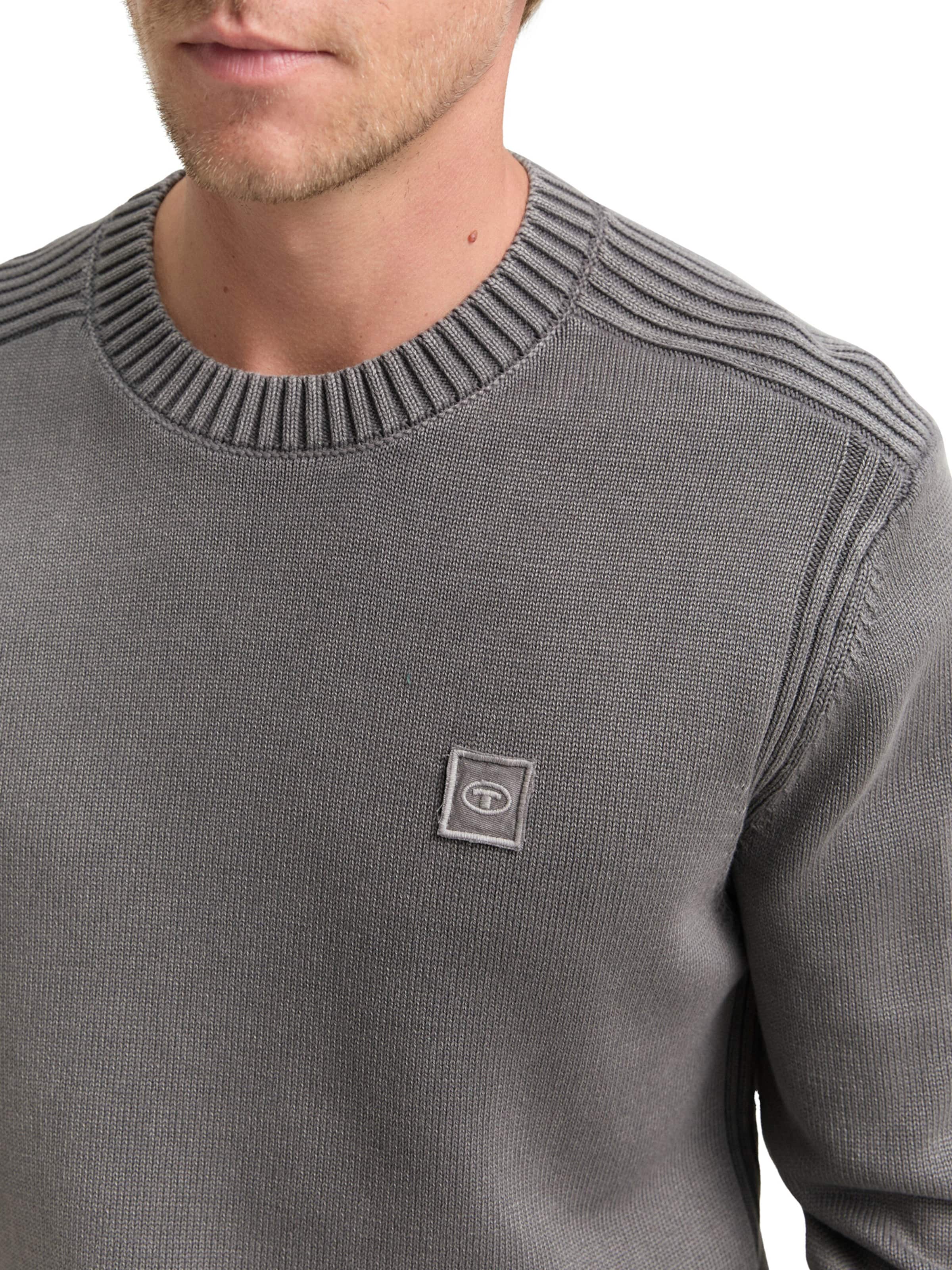 TOM TAILOR Pullover in Grau