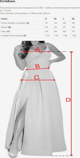Numoco Abendkleid 'Maxikleid Chiara' in 36 in dunkelblau, Produktansicht