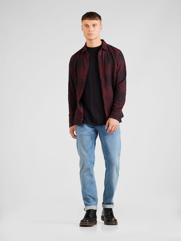 Coupe slim Chemise Dockers en rouge