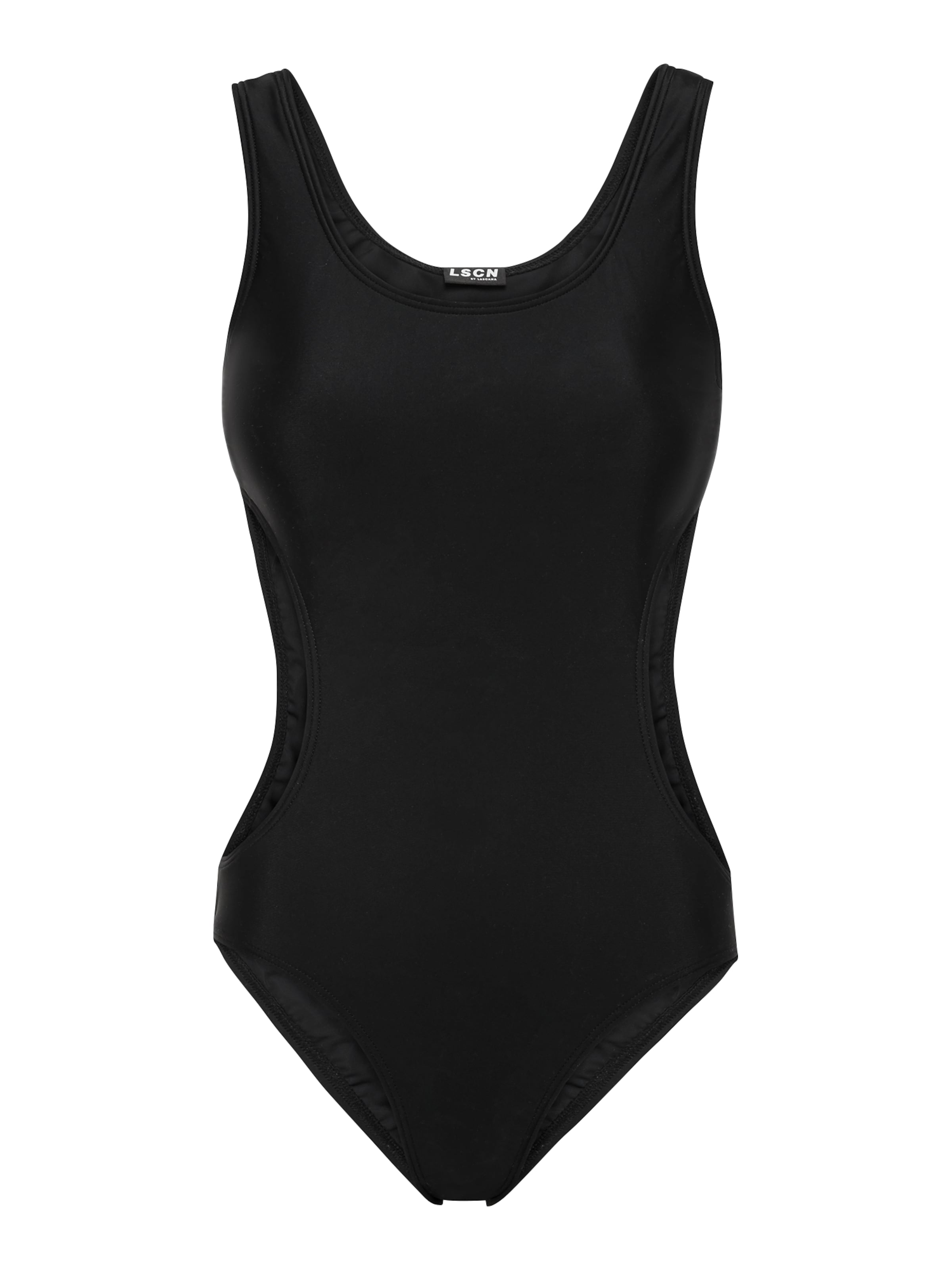 LSCN by LASCANA Бански костюм 'Gina' в черно: отпред