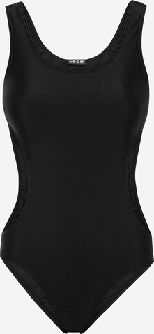 LSCN by LASCANA - Soutien Bustier Fato de banho 'Gina' em preto: frente