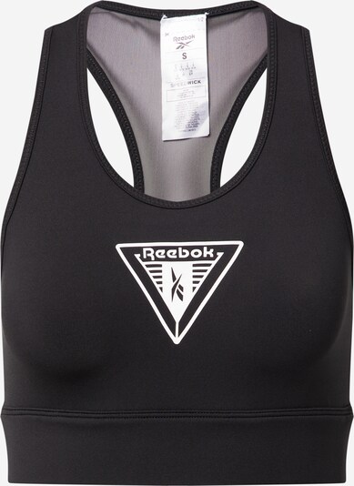Reebok Sport Sportbehå i svart / vit, Produktvy