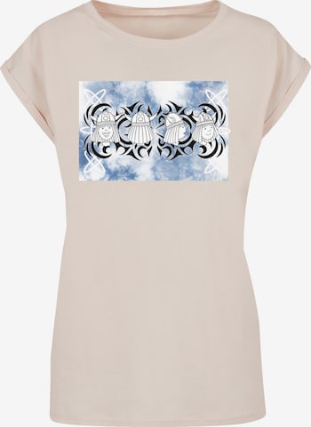 F4NT4STIC Shirt 'Wickie und die starken Männer Turn Your Head' in Beige: voorkant