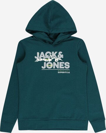 Jack & Jones Junior Mikina 'HUNTER' – zelená: přední strana